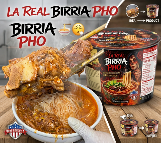 La Real - Birria Pho Bowls 120g (4.2 Oz) - Image 4